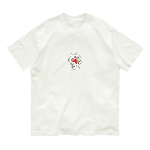 アイスぺろぺろネコ Organic Cotton T-Shirt