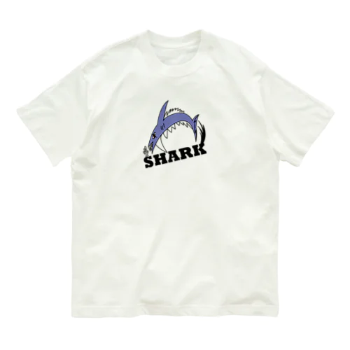 SHARK　サメ オーガニックコットンTシャツ
