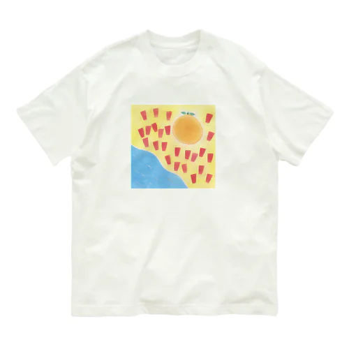 田舎の子供グッズ。 オーガニックコットンTシャツ