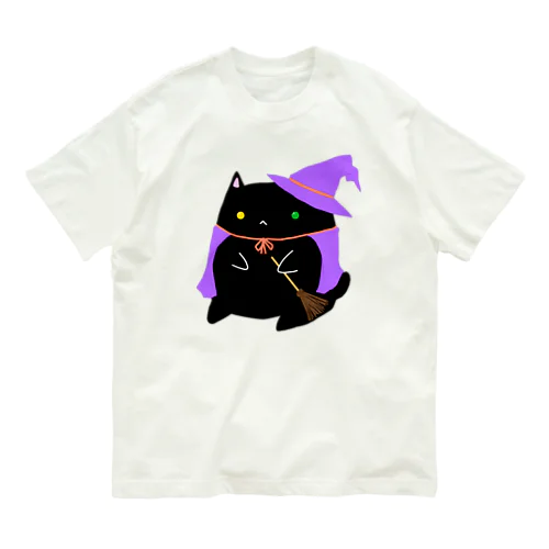 魔女くろねこ オーガニックコットンTシャツ