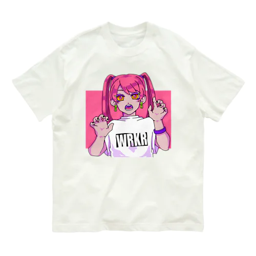 GAOO🐻　ビビッド オーガニックコットンTシャツ