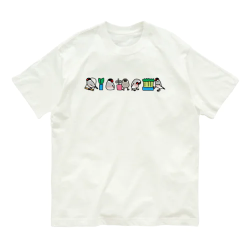 ゴマ文鳥 Organic Cotton T-Shirt