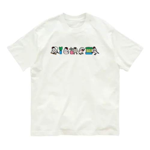 ゴマ文鳥 オーガニックコットンTシャツ