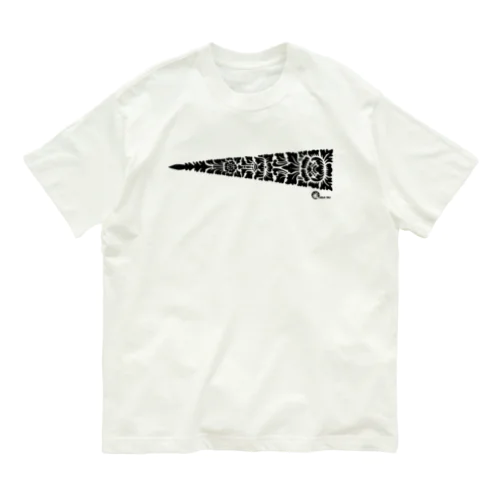 バリ三角ヨコ　黒 Organic Cotton T-Shirt