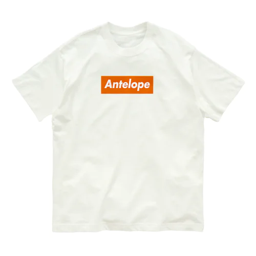 Antelope BOX ロゴ オーガニックコットンTシャツ