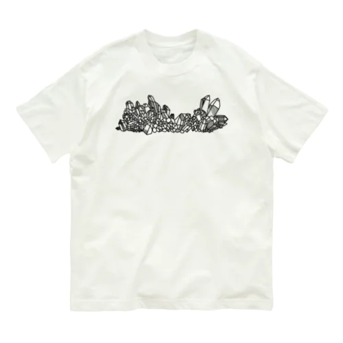 鉱石クラスター【黒】 Organic Cotton T-Shirt