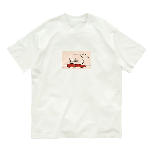 おさげの赤まつげちゃん オーガニックコットンTシャツ