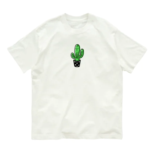 毛深サボテン Organic Cotton T-Shirt