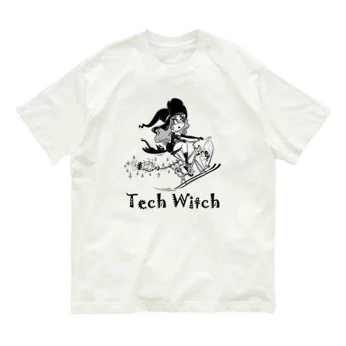 “Tech Witch” オーガニックコットンTシャツ