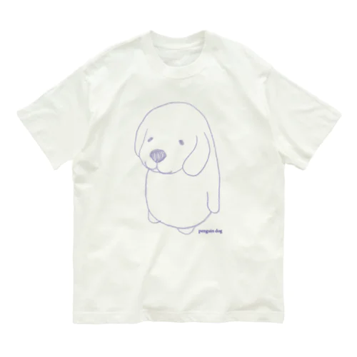 ペンギン犬 オーガニックコットンTシャツ