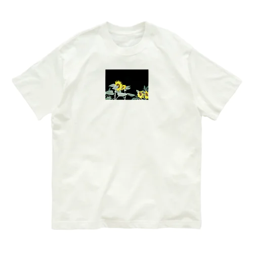 夜の向日葵 オーガニックコットンTシャツ