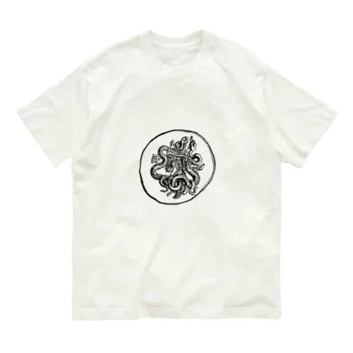 コインギリシャ神話トークンシンボル オーガニックコットンTシャツ
