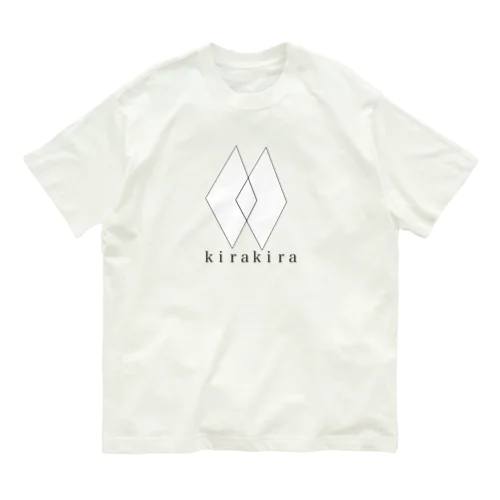 kirakira 白 オーガニックコットンTシャツ