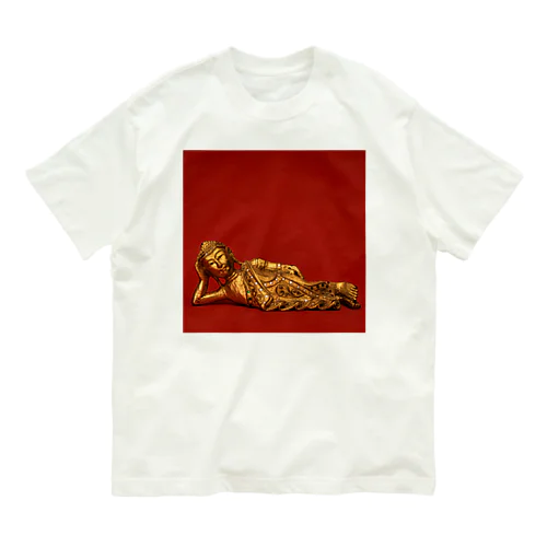 涅槃像ちゃん Organic Cotton T-Shirt