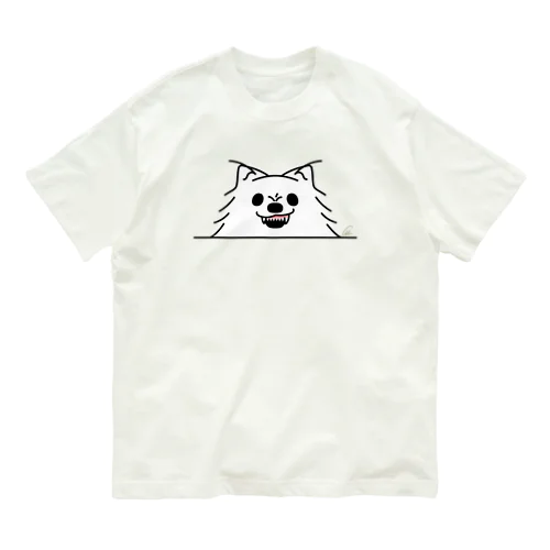 ポメラニアンっ！*しかも怒っ！ オーガニックコットンTシャツ