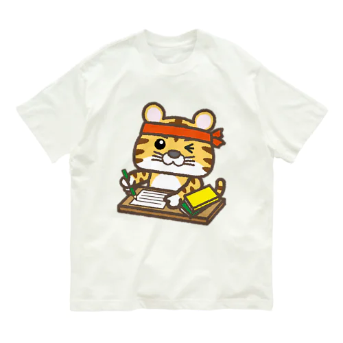 勉強・仕事をする寅さん Organic Cotton T-Shirt