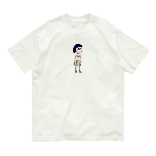 女の子（ROCKロゴのtシャツの子） オーガニックコットンTシャツ