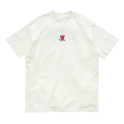 チューリップとパンダちゃん Organic Cotton T-Shirt