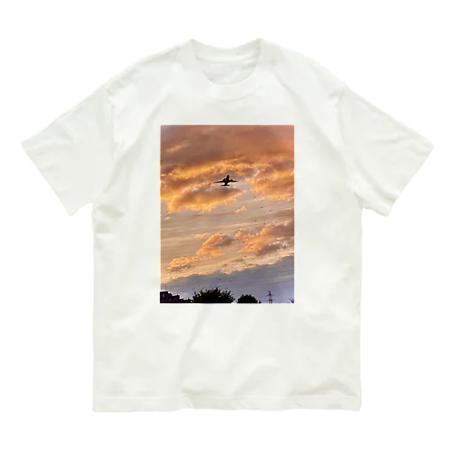 飛ぶ飛行機！ Organic Cotton T-Shirt