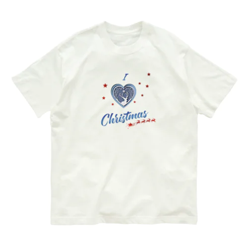 Studio Made in france 002 I love Christmas オーガニックコットンTシャツ