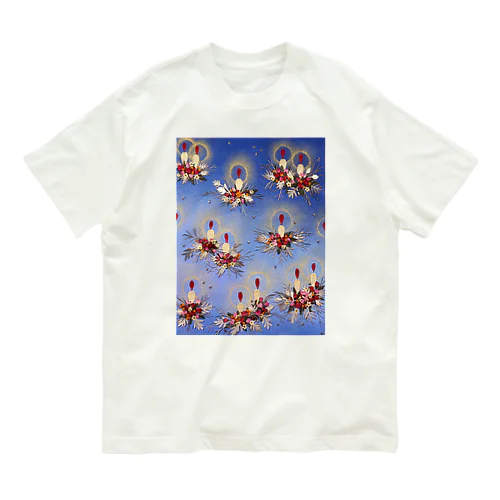 クリスマスキャンドル Organic Cotton T-Shirt
