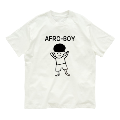 アフロくんAFRO-BOY Organic Cotton T-Shirt