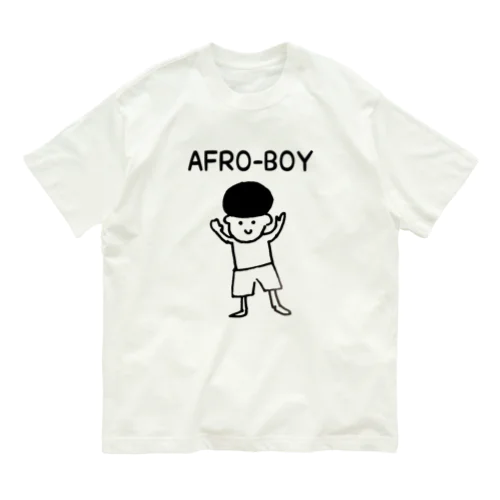 アフロくんAFRO-BOY オーガニックコットンTシャツ