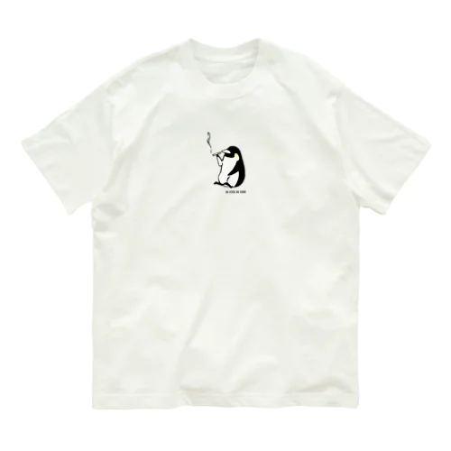 いっぷくペンギン オーガニックコットンTシャツ