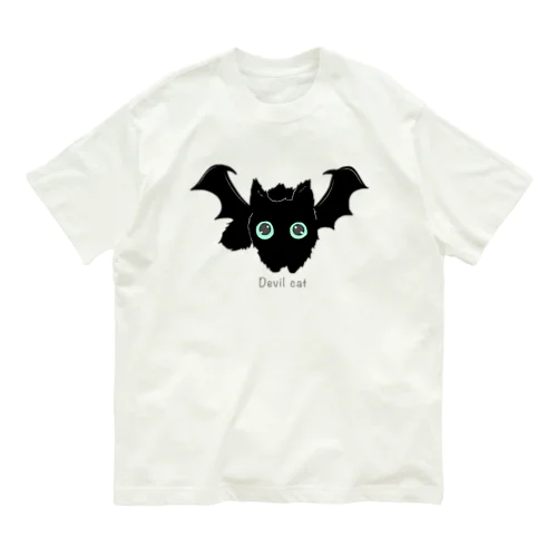 悪魔みたいな猫 オーガニックコットンTシャツ