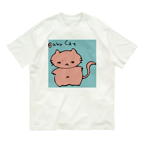 Babycat(ぴんくおれんじ) Organic Cotton T-Shirt