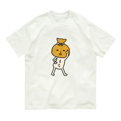 餅巾着くん オーガニックコットンTシャツ