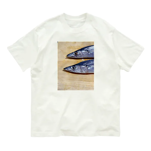 秋刀魚 オーガニックコットンTシャツ