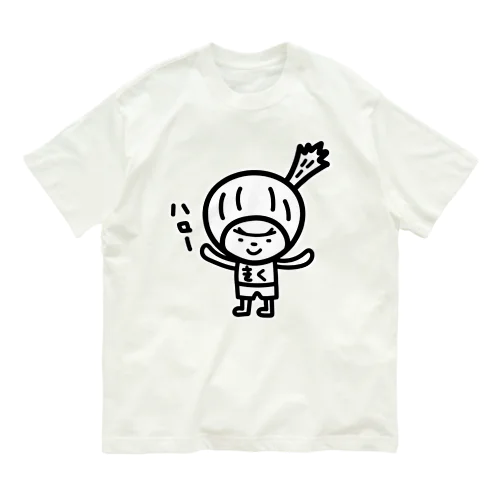 おしゃべりきくのひとりごと　ハローきく オーガニックコットンTシャツ