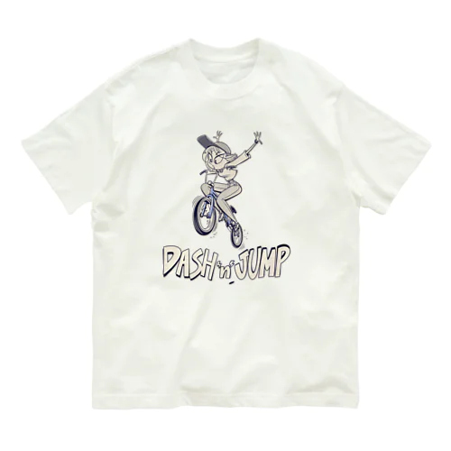 "DASH 'n' JUMP" オーガニックコットンTシャツ