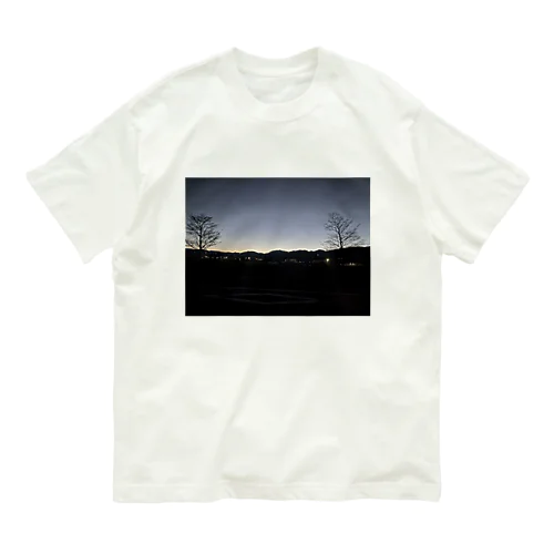 Early winter sunrise オーガニックコットンTシャツ