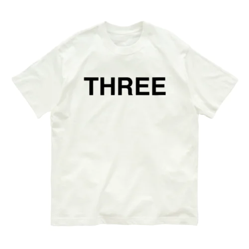 THREE-スリー- オーガニックコットンTシャツ