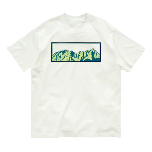 槍穂高連峰B オーガニックコットンTシャツ