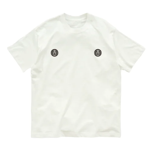 サウナへ Come on！〜家紋〜 Organic Cotton T-Shirt
