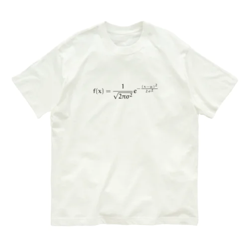 正規分布 Organic Cotton T-Shirt