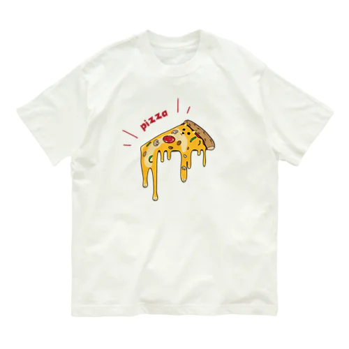 pizzaにまざりいぬ オーガニックコットンTシャツ