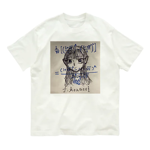 フィボナッチ オーガニックコットンTシャツ