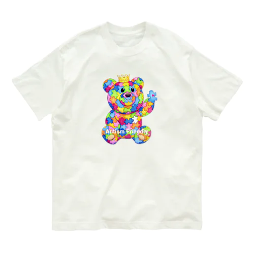 halokuma （ハロクマ- A） オーガニックコットンTシャツ