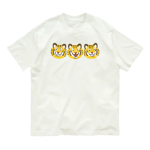 三連トラちゃんズ Organic Cotton T-Shirt