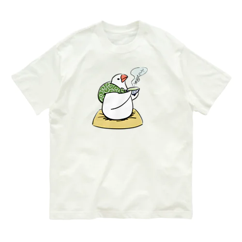 一息いれるふろしき文鳥 Organic Cotton T-Shirt