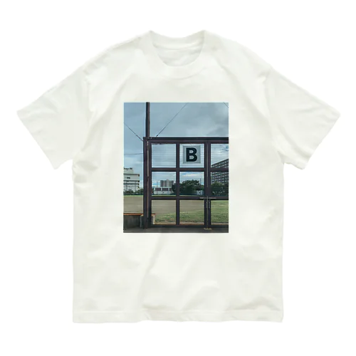 写真枠T/野球場のB Organic Cotton T-Shirt