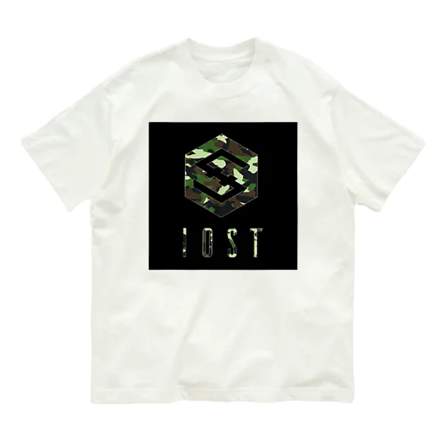 IOST 【迷彩ロゴ】 オーガニックコットンTシャツ