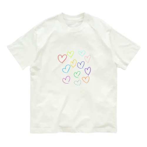 ハート　この世界に愛を Organic Cotton T-Shirt