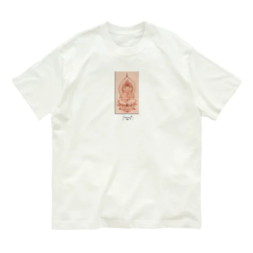 五百幼童経の世界 仏画 008：Buddha A3-2 003 オーガニックコットンTシャツ