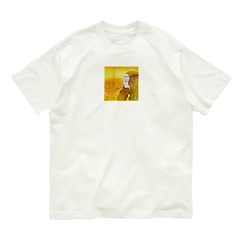 こはくの女神　雫と波紋 Organic Cotton T-Shirt