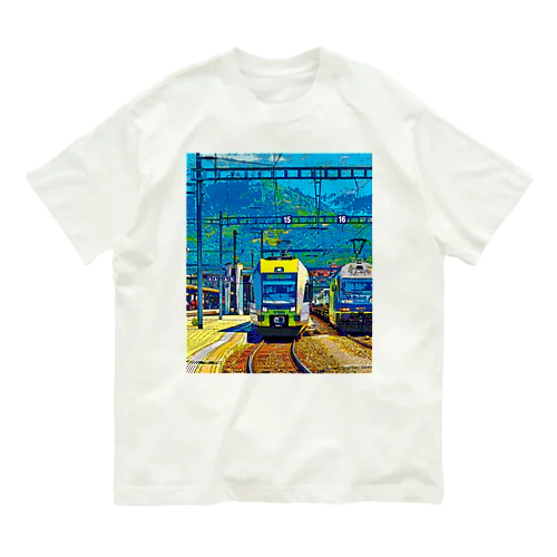 スイス シュピーツの駅 Organic Cotton T-Shirt